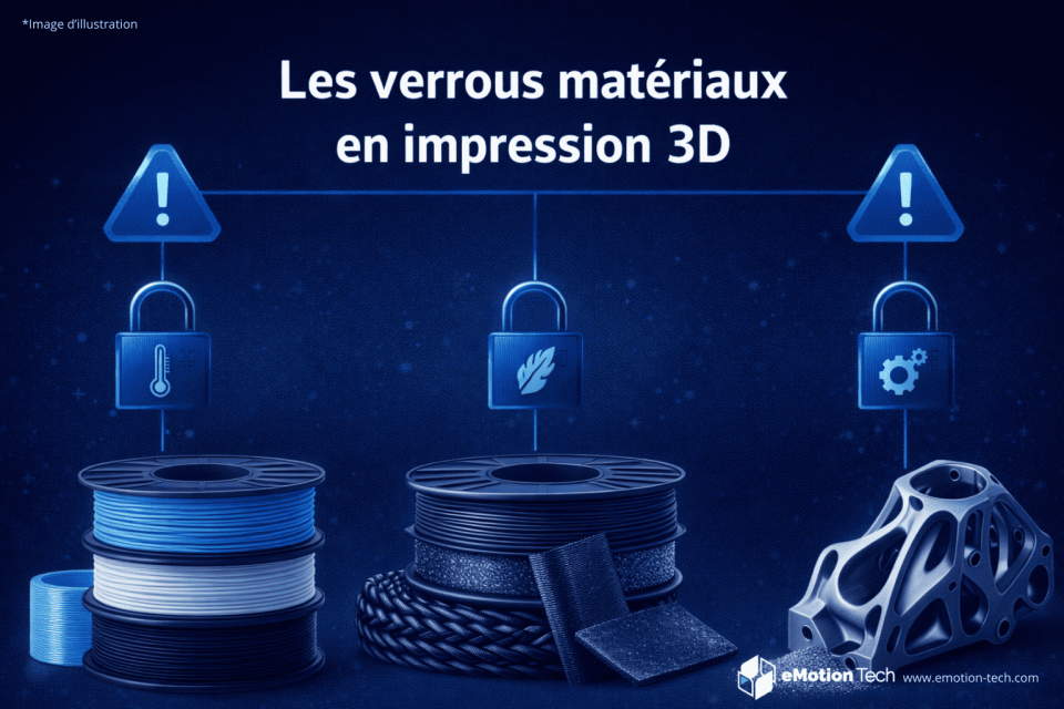 Les verrous matériaux en impression 3D industrielle : quels défis pour passer à l’échelle ?