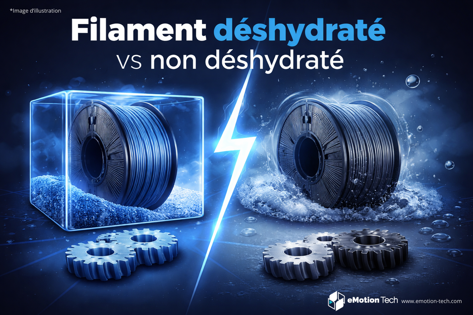 Filament déshydraté vs non déshydraté : quel impact réel sur la qualité en impression 3D FDM industrielle ?