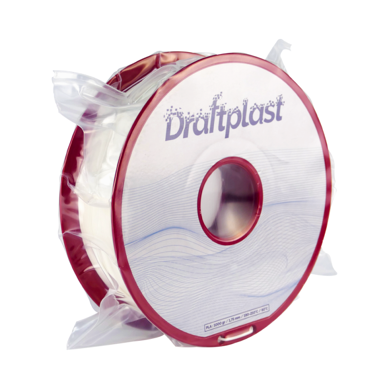 PLA Draftplast 1.75mm Blanc 1kg