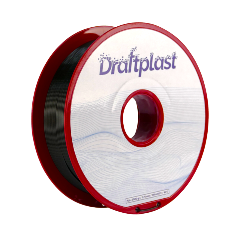 PLA Draftplast 1.75mm Black 1kg