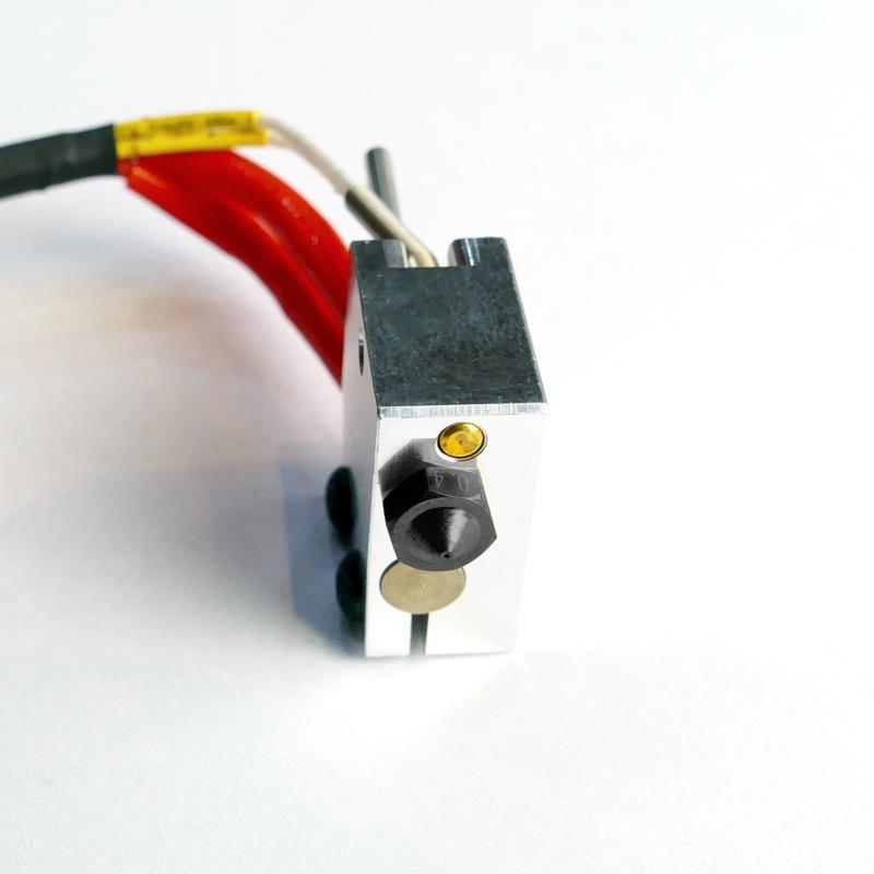 Full hotend with hardened steel nozzle for Strateo3D IDEX420 (0,4mm nozzle)