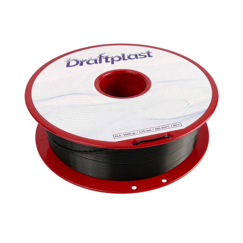 PLA Draftplast 1.75mm Black 1kg